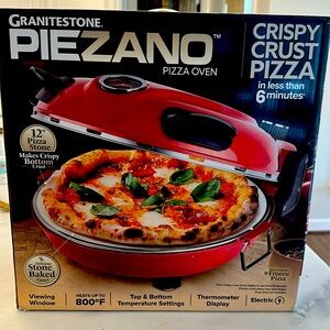Piezano Pizza Oven by Granitestone, cookbook included!